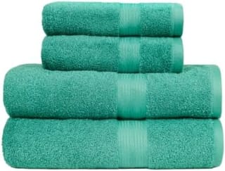 Amazon Basics juego de toallas 2 baño + 2 mano (100% algodón) por 13,04€ en Amazon