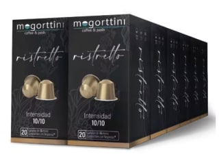 Ristretto 12 cajas Mogorttini. 240 Cápsulas aluminio compatibles Nespresso por 39.05€