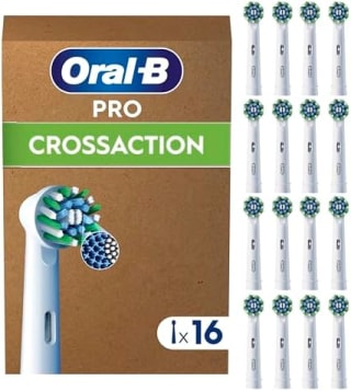 Oral-B Pro CrossAction cabezales recambio, pack de 16 por 30€ en Amazon