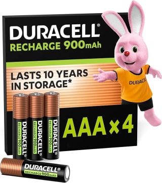 Duracell Rechargeables piles AAA (lot de 4) pour 7,90€ chez Amazon