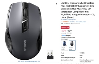 Draadloze muis UGREEN MU006, voor €10,99 bij Amazon