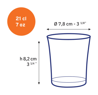 Lys - Verre Sépia 21 cl (lot de 6) pour 4,00€ chez Duralex