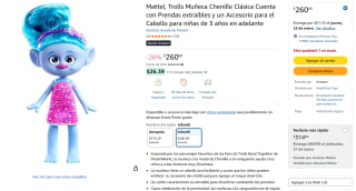 Muñeca Trolls Chenille Clásica Azul por $260 | Amazon