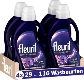 Fleuril Black Bloom vloeibaar wasmiddel (4x29 wasbeurten) voor €26,99 bij Bol