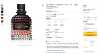 Valentino Uomo Born In Roma Coral Fantasy 100ml por $1,540 en Amazon
