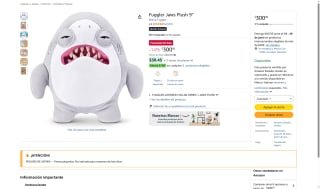 Peluche Jaws 9" por $300 | Oferta Amazon