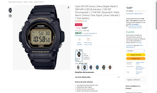 Reloj Casio W219H para hombre por $350 | Oferta Amazon