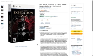Clair Obscur: Expedition 33 Mirror Edition por $1,295 | Amazon
