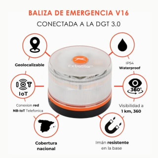 EXTRASTAR Baliza V16 luz de emergencia por 9,71€ en AliExpress