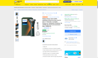 Afeitadora Philips Shaver Serie 1000 por $639 | Oferta Mercado Libre