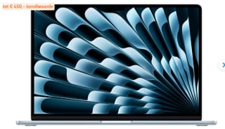MacBook Air 15 inch - M5 (10x CPU & 10x GPU) - Hemelsblauw - 16GB - 512GB voor €1399