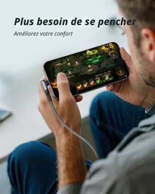 ZKAPOR Câble USB C 2M 100W pour 5,36€ chez Amazon