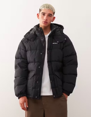 Columbia Abrigo Acolchado Negro con Capucha por 93,49€
