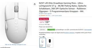 NZXT Lift Elite Wireless Gaming Mouse voor €28,40 bij Amazon