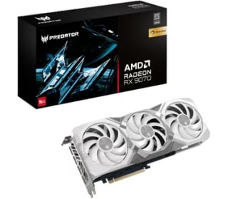 Acer Predator BiFrost Radeon RX 9070 OC 16GB White edition Videokaart voor €337,88