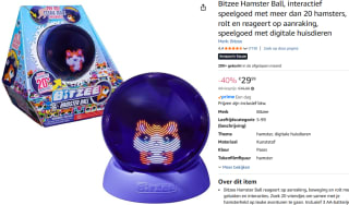 Bitzee Hamster Ball, interactief speelgoed met meer dan 20 hamsters voor €29,99