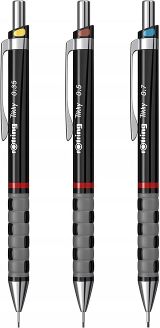 rOtring Tikky coffret 3 porte-mines 0,35/0,5/0,7 mm à 12,90€ chez Amazon
