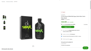 Perfume CK One Shock 200ml por $462 | Oferta Bodega Aurrera