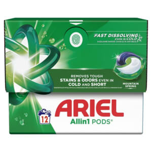 1+3 gratis op Ariel Wasmiddel Allin1 Pods Original 12 stuks bij Plein