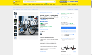 Bicicleta Eléctrica isinwheel M10S por $8,512 | Mercado Libre