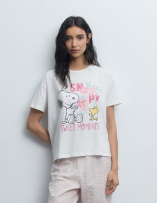 Camiseta de mujer Snoopy - Easy Wear - Blanco por 7.19€