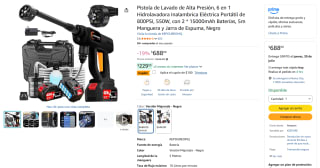 Pistola de Lavado Alta Presión 6 en 1 por $588 | Amazon