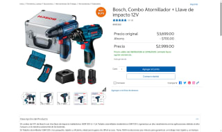 Set Bosch GSR120 + GDR120 12V por $2,999 | Oferta Costco