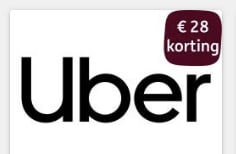 Tot €28 korting bij Uber voor 500 ING punten