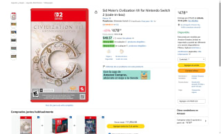 Sid Meier's Civilization VII para Nintendo Switch 2 por $479 | Amazon