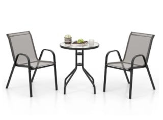 Ensemble table ronde et 2 Chaises Empilables COSTWAY à 92,99€