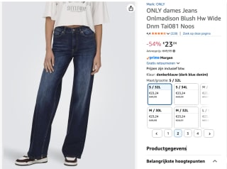 Only dames jeans voor €23,24 bij Amazon