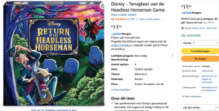 Return of the Headless Horseman bordspel voor €11,95 bij Amazon