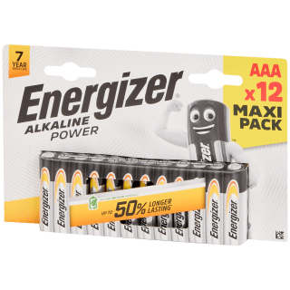 Energizer Alkaline Power batterijen AAA of AA 12 stuks voor €2,99 bij de Action