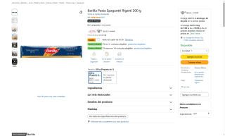 Spaghetti Rigatti Barilla 200g por $7 | Oferta Amazon