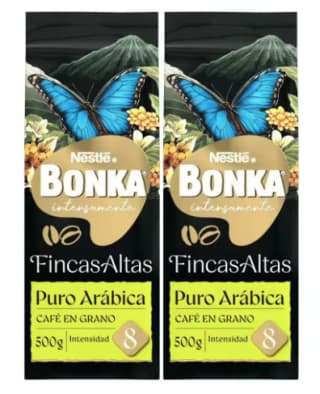 Bonka Café Grano Puro Arábica 2x500 g por 15.61€