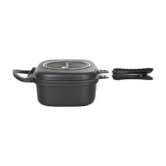 MasterPro Foodies Collection - Sartén Doble de Aluminio Fundido 30x24x12 cm a 19.99€