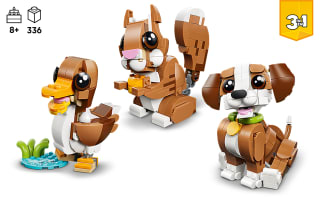 LEGO Creator 3en1 Simpáticos Animales: Cachorro Juguetón por 20.99€
