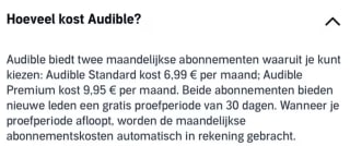 Gratis 30 dagen Audible bij Amazon