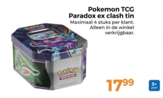 Pokémon Paradox Clash EX Tin Walking Wake voor €17,99 bij Trekpleister