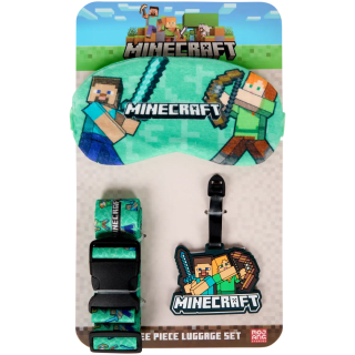 Set accesorios viaje 3 piezas Minecraft, Smiley o Hello Kitty por 3,98€