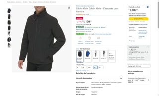 Chaqueta Calvin Klein por $1,109 | Oferta Amazon