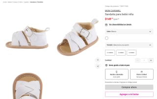 Sandalia Bebé Niña MON CARAMEL por $149 | Oferta Liverpool