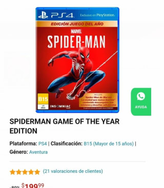 Spiderman GOTY Edition PS4 por $200 | Game Planet