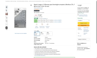 Brocas Bosch para Concreto por $113 | Oferta Amazon