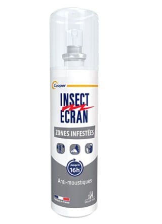 Spray répulsif anti-moustiques Insect Ecran Zones Infestées - 100 ml à 5,71€