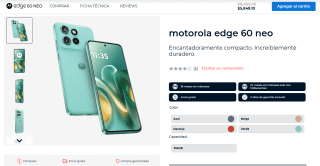 Motorola Edge 60 Neo 256GB por $4,679