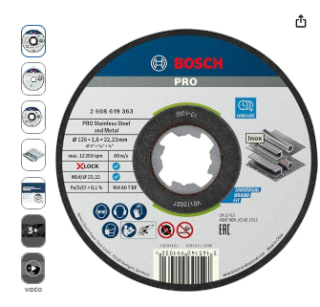 Bosch 10x Disque à tronçonner PRO Stainless Steel and Metal Longlife à 7,65€