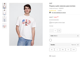 Playera Gap Mickey Mouse por $257 | Oferta Liverpool