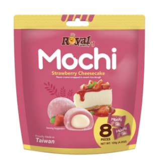 €2 cashback op Royal Family Mochi strawberry cheesecake of vanille creme via Tikkie