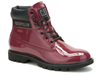 Botín Charol Mujer Colorado Women Burdeo Cat por solo $49.990 en Zapatos CL Chile